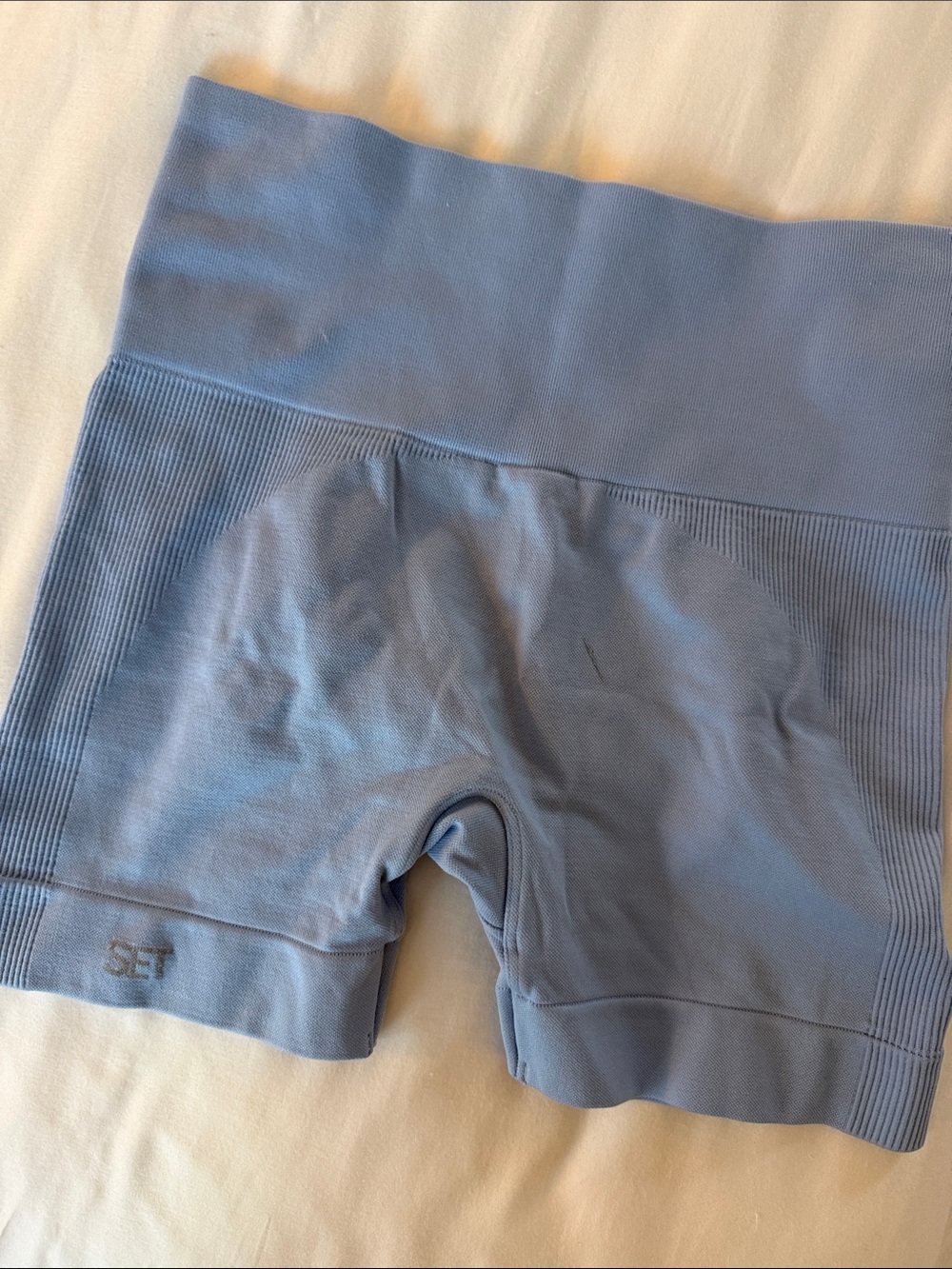 SET Active Seamless Bike Shorts - Periwinkle Blue - Picture 4 of 4